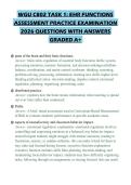 WGU C802 TASK 1&colon; EHR FUNCTIONS ASSESSMENT PRACTICE EXAMINATION 2026 QUESTIONS WITH ANSWERS GRADED A&plus;