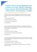 NURS5461 Adult Gerontology Management Across Continuum of Care Quiz 1 2026&sol;2027 Actual Exam - Complete Questions with Detailed Rationales &vert; 100&percnt; Verified Graded A&plus; Pass Guaranteed - A&plus; Graded