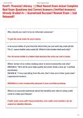 Everfi&colon; Financial Literacy  &vert;&vert; Most Recent Exam Actual Complete  Real Exam Questions And Correct Answers &lpar;Verified Answers&rpar;  Already Graded A&plus; &vert; Guaranteed Success&excl;&excl; Newest Exam &vert; Just  Released&excl;&excl; 
