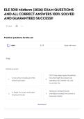 ELE 3010 Midterm &lpar;2026&rpar; EXAM QUESTIONS AND ALL CORRECT ANSWERS 100&percnt; SOLVED AND GUARANTEED SUCCESS&excl;&excl;