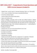 CRPC 2026&sol;2027 Comprehensive Exam Questions and Answers &ndash; Complete Study Guide