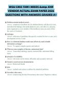 WGU C802 TXM1 NEEDS & EHR VENDOR ACTUAL EXAM PAPER 2026 QUESTIONS WITH ANSWERS GRADED A&plus;