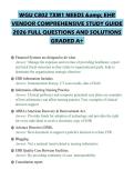 WGU C802 TXM1 NEEDS & EHR VENDOR COMPREHENSIVE STUDY GUIDE 2026 FULL QUESTIONS AND SOLUTIONS GRADED A&plus;