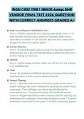 WGU C802 TXM1 NEEDS & EHR VENDOR FINAL TEST 2026 QUESTIONS WITH CORRECT ANSWERS GRADED A&plus;