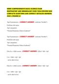 NBME COMPREHENSIVE BASIC SCIENCE EXAM  RESPIRATORY AND IMMUNOLOGY HIGH YIELD REVIEW 2000  COMPLETE QUESTIONS AND CORRECT DETAILED ANSWERS  2026 &vert;&vert; GRADED A&plus;  