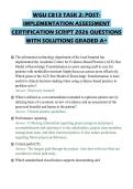 WGU C813 TASK 2&colon; POSTIMPLEMENTATION ASSESSMENT CERTIFICATION SCRIPT 2026 QUESTIONS WITH SOLUTIONS GRADED A&plus;