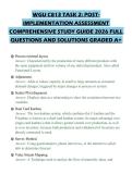 WGU C813 TASK 2&colon; POSTIMPLEMENTATION ASSESSMENT COMPREHENSIVE STUDY GUIDE 2026 FULL QUESTIONS AND SOLUTIONS GRADED A&plus;