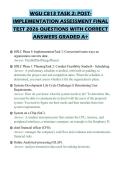 WGU C813 TASK 2&colon; POSTIMPLEMENTATION ASSESSMENT FINAL TEST 2026 QUESTIONS WITH CORRECT ANSWERS GRADED A&plus;