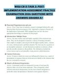 WGU C813 ZGM1 POST- IMPLEMENTATION PRACTICE EXAMINATION 2026 QUESTIONS WITH ANSWERS GRADED A&plus;