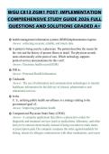 WGU C813 ZGM1 POST- IMPLEMENTATION PRACTICE EXAMINATION 2026 QUESTIONS WITH ANSWERS GRADED A&plus;