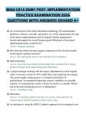 WGU C813 ZGM1 POST- IMPLEMENTATION PRACTICE EXAMINATION 2026 QUESTIONS WITH ANSWERS GRADED A&plus;