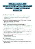 WGU C816 TASK 1 &ndash; EHR IMPLEMENTATION ACTUAL EXAM PAPER 2026 QUESTIONS WITH ANSWERS GRADED A&plus;