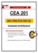 CEA 201 Practice Test &lpar;PDF&rpar; &vert; &lpar;2026&rpar; Computer Architecture &vert; 600&plus; Questions