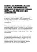 WGU C840 PRE-ASSESSMENT PRACTICE ASSESSMENT FINAL EXAMS DIGITAL FORENSICS IN CYBERSECURITY PACKAGE SCRIPT 2026 COMPREHENSIVE Q&A ALREADY PASSEDWGU C840 PRE-ASSESSMENT PRACTICE ASSESSMENT FINAL EXAMS DIGITAL FORENSICS IN CYBERSECURITY PACKAGE SCRIPT 2026 C