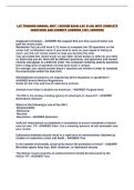 LAT TRAINING MANUAL UNIT 1 REVIEW EXAM &lpar;LAT 01-04&rpar; WITH COMPLETE QUESTIONS AND CORRECT ANSWERS 100&percnt; VERIFIED&excl;&excl;