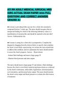 ATI RN ADULT MEDICAL SURGICAL MED  SURG ACTUAL EXAM PAPER 2026 FULL  QUESTIONS AND CORRECT ANSWERS  GRADED A&plus; 