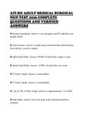 ATI RN ADULT MEDICAL SURGICAL  NGN TEST 2026 COMPLETE  QUESTIONS AND VERIFIED  ANSWERS 