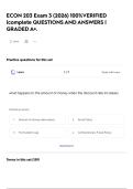 ECON 203 Exam 3 &lpar;2026&rpar; 100&percnt;VERIFIED &vert;complete QUESTIONS AND ANSWERS &vert; GRADED A&plus;&period;