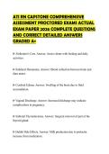 ATI RN CAPSTONE COMPREHENSIVE  ASSESSMENT PROCTORED EXAMS ACTUAL  EXAM PAPER 2026 COMPLETE QUESTIONS  AND CORRECT DETAILED ANSWERS  GRADED A&plus;