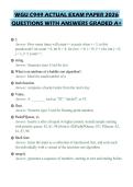 WGU C949 ACTUAL EXAM PAPER 2026 QUESTIONS WITH ANSWERS GRADED A&plus;