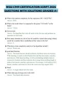 WGU C949 CERTIFICATION SCRIPT 2026 QUESTIONS WITH SOLUTIONS GRADED A&plus;