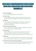 WGU D024 COMPREHENSIVE STUDY GUIDE 2026 FULL QUESTIONS AND SOLUTIONS GRADED A&plus;