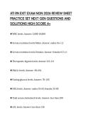 ATI RN EXIT EXAM NGN 2026 REVIEW SHEET  PRACTICE SET NEXT GEN QUESTIONS AND  SOLUTIONS HIGH SCORE A&plus;