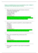 BIOD 121 NUTRITION FINAL EXAM QUESTIONS & 100&percnt; CORRECT ANSWERS WITH VERIFIED EXPLANATIONS&period;