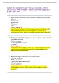 INTRO TO MICROBIOLOGY FINAL EXAM PRACTICE QUESTIONS AND CORRECT ANSWERS WITH VERIFIED SOLUTIONS 2026&period;