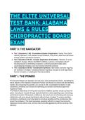 Elite Alabama Chiropractic Law & ASBCE Board Exam Test Bank 2026&sol;2027 &vert; Real-World Jurisprudence Q&A