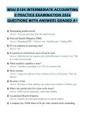 WGU D104 INTERMEDIATE ACCOUNTING II PRACTICE EXAMINATION 2026 QUESTIONS WITH ANSWERS GRADED A&plus;