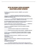 ATTR 425 EXAM 2 WITH ACCURATE SOLUTIONS LATEST UPDATE&excl;&excl;