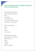 OpenStax Psychology Chapters 1-4 Multiple Choice questions with accurate detailed solutions