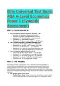 Ultimate AQA A-Level Economics Paper 3 Test Bank &lpar;2026&sol;2027&rpar; &vert; Synoptic Assessment Prep & Real-World Scenarios