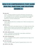 WGU D120 COMPREHENSIVE STUDY GUIDE 2026 FULL QUESTIONS AND SOLUTIONS GRADED A&plus;WGU D120 COMPREHENSIVE STUDY GUIDE 2026 FULL QUESTIONS AND SOLUTIONS GRADED A&plus;