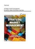 Test Bank &mdash; Strategic Market Management&comma; 12th Edition &mdash; David A&period; Aaker & Christine Moorman&comma; &vert;&vert; Verified Complete Chapters Covered