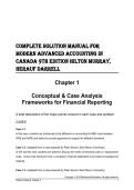 Solutions Manual for Modern Advanced Accounting in Canada 9th Edition &ndash; Hilton&comma; Murray & Herauf 2026 Update