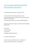 HCD 330 Module 2B EXAM QUESTIONS WITH COMPLETE SOLUTIONS