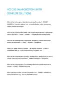 HCD 330 EXAM QUESTIONS WITH COMPLETE SOLUTIONS
