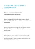 HCD 330 EXAM 3 QUESTIONS WITH CORRECT ANSWERS 