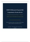 &colon; HMPYC80 &ndash; Postgraduate Psychology Research Proposal&comma; Comprehensive Practice Review