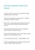 HCD Exam 3 Questions With Correct Answers