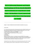 NR 511 Differential Diagnosis and Primary Care Practicum ACTUAL EXAM 2026&sol;2027 &vert; Final Examination & Comprehensive Study Guide &vert; 150 Questions &vert; Correct Answers and Rationales &vert; Verified Q&A &vert; Pass Guaranteed - A&plus; Graded