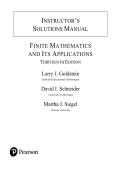 Solutions Manual for Finite Mathematics and Its Applications 13th Edition &ndash; Larry J&period; Goldstein & David I&period; 2026 Update