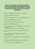 HESI A2 Anatomy & Physiology 2025-2026&colon;  Practice Questions & Detailed Explanations &vert; Pass the HESI Exit Exam on Your First Try