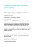 NUR 603 Pharm Practice questions with correct answers