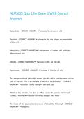 NUR 603 Quiz 1 for Exam 1 With Correct Answers&period;