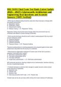 WGU D488 Final Exam Test Bank &lpar;Latest Update 2026 &sol; 2027&rpar; Cybersecurity Architecture and Engineering Real Questions and Accurate Answers &lpar;100&percnt; Verified&rpar;