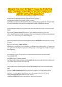 ATI GREENLIGHT RETAKE EXAM QUESTIONS  AND CORRECT ANSWERS &lpar;100&percnt; GRADE A&plus;&rpar;  LATEST UPDATED 2026&sol;2027 
