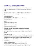 COMLEX Level 2 &lpar;BIOSTATS&rpar;  QUESTIONS AND ANSWERS &vert; 2026 UPDATE &vert; WITH COMPLETE SOLUTION